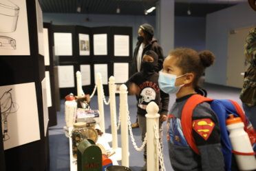 Science Center guests view a display from the Museum of Black Inventors