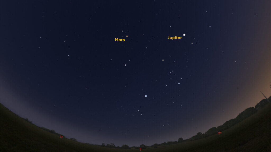 Mars Visible Night Sky Update: March 22-30 2025 – Saint Louis Science Center